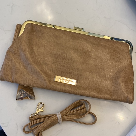 Jessica Simpson tan clutch / purse - Picture 3 of 4
